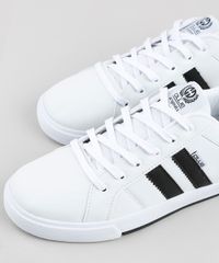 Tenis-Masculino-Ollie-com-Listrado-e-Recorte--Branco-9881247-Branco_3