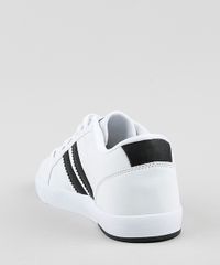 Tenis-Masculino-Ollie-com-Listrado-e-Recorte--Branco-9881247-Branco_4
