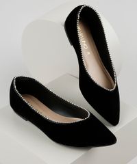 Sapatilha-Feminina-Via-Uno-Bico-Fino-com-Bolinhas-Metalizadas-Preta-9840220-Preto_1