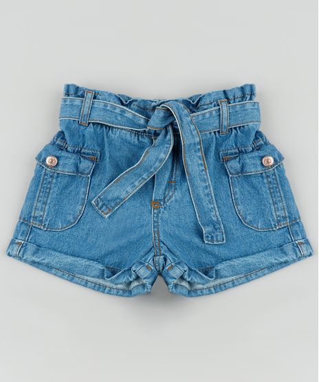Short-Jeans-Infantil-Clochard-com-Faixa-para-Amarrar-Azul-Medio-9892625-Azul_Medio_1