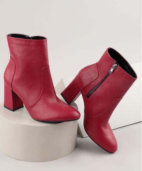 Bota-Feminina-Oneself-Cano-Curto-Bico-Fino-Salto-Alto-Grosso--Vinho-9906527-Vinho_1