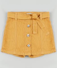 Short-Saia-de-Sarja-Infantil-Canelada-com-Faixa-Caramelo-9892639-Caramelo_1
