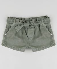 Short-de-Sarja-Infantil-Clochard-com-Faixa-Verde-Militar-9894180-Verde_Militar_1