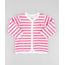 Cardigan-Infantil-em-Plush-Listrado-com-Bordado--Rosa-Escuro-9688485-Rosa_Escuro_1