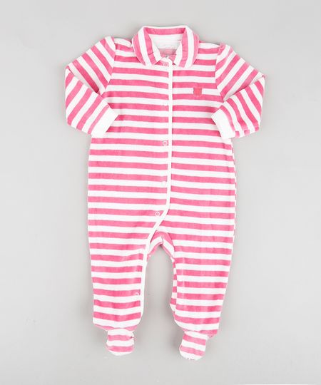 Macacao-Infantil-em-Plush-Listrado-com-Pezinhos-Manga-Longa-Gola-Esporte-Rosa-Escuro-9688472-Rosa_Escuro_1