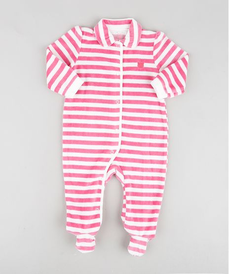 Macacao-Infantil-em-Plush-Listrado-com-Pezinhos-Manga-Longa-Gola-Esporte-Rosa-Escuro-9688472-Rosa_Escuro_1