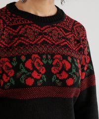 Sueter-em-Trico-Estampado--Floral-Preto-8494343-Preto_4