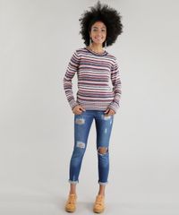 Sueter-em-Trico-Listrado-Rosa-Claro-8494406-Rosa_Claro_3 Sueter-em-Trico-Listrado-Rosa-Claro-8494406-Rosa_Claro_3