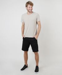 Camiseta-Masculina-Basica-Flame-Manga-Curta-Gola-V-Bege-9595137-Bege_3