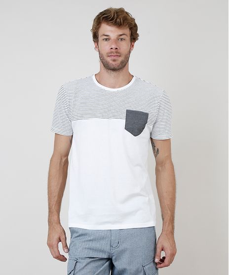 Camiseta-Masculina-com-Recorte-Listrado-e-Bolso-Manga-Curta-Gola-Careca-Off-White-9731142-Off_White_1