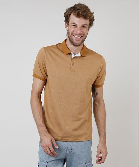 Polo-Masculina-Comfort-Fit-Listrada-Manga-Curta-Caramelo-9873354-Caramelo_1