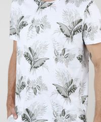 Camiseta-Masculina-Comfort-Estampada-de-Folhagem-Manga-Curta-Gola-Careca-Branca-9904010-Branco_4