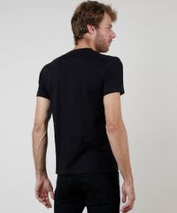 Camiseta-Masculina-Slim-com-Recorte-em-Suede-Manga-Curta-Gola-Careca-Preta-9899423-Preto_2