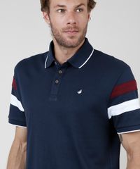 Polo-Masculina-Comfort-Fit-com-Recorte-e-Bordado-Manga-Curta-Azul-Marinho-9870321-Azul_Marinho_4