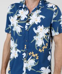 Camisa-Masculina-Relaxed-Estampada-Floral-Manga-Curta-Azul-Marinho-9657157-Azul_Marinho_4