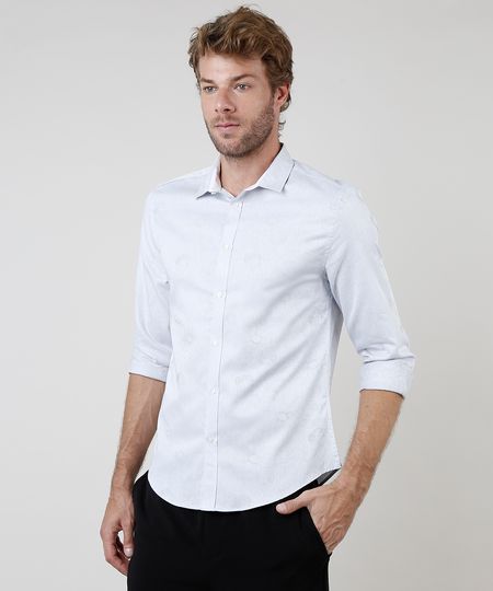 Camisa-Social-Masculina-Slim-Fit-Estampada-Floral-Manga-Longa-Cinza-9663548-Cinza_1