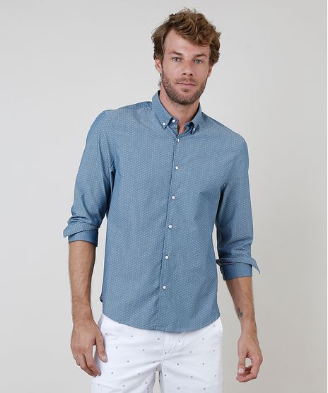 Camisa-Masculina-Comfort-Fit-Estampado-Floral-Manga-Longa-Azul-9645936-Azul_1