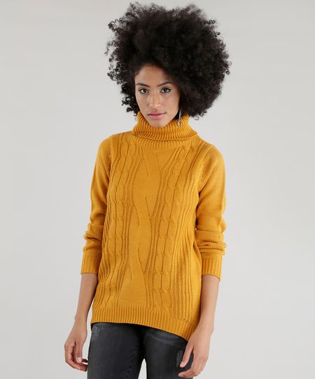 Sueter-em-Trico-com-Gola-Alta-Amarelo-Escuro-8490096-Amarelo_Escuro_1 Sueter-em-Trico-com-Gola-Alta-Amarelo-Escuro-8490096-Amarelo_Escuro_1