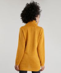 Sueter-em-Trico-com-Gola-Alta-Amarelo-Escuro-8490096-Amarelo_Escuro_2