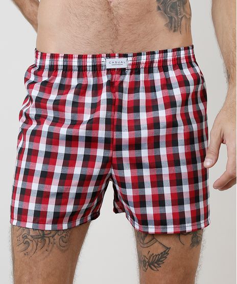 Samba-Cancao-Masculina-Estampado-Xadrez-Vermelha-9933712-Vermelho_1