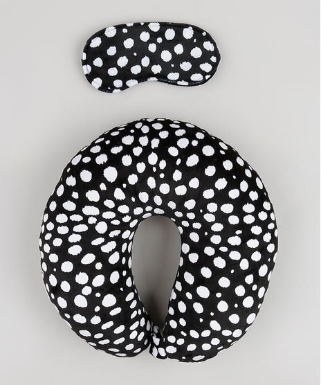 Kit-de-Apoio-de-Pescoco-Estampado-Poa---Tapa-Olho-Preto-9899811-Preto_1