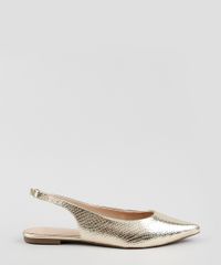Sapatilha-Feminina-Via-Uno-Bico-Fino-Metalizada-com-Textura-de-Cobra-Dourado-9684978-Dourado_2