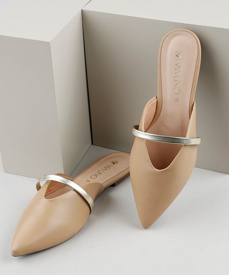 Mule-Feminino-Via-Uno-Bico-Fino-com-Tira-Bege-9919574-Bege_1