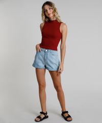 Regata-Feminina-Basica-Cropped-Canelada-Gola-Alta-Vermelho-Escuro-9854976-Vermelho_Escuro_3