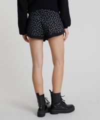 Short-de-Sarja-Feminino-Boy-Cintura-Media-Estampado-Floral-Barra-Dobrada-Preto-9863093-Preto_2