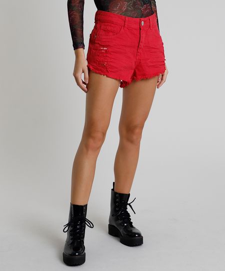 Short-de-Sarja-Feminino-Boy-Cintura-Media-Destroyed-Barra-Desfiada-Vermelho-9863092-Vermelho_1