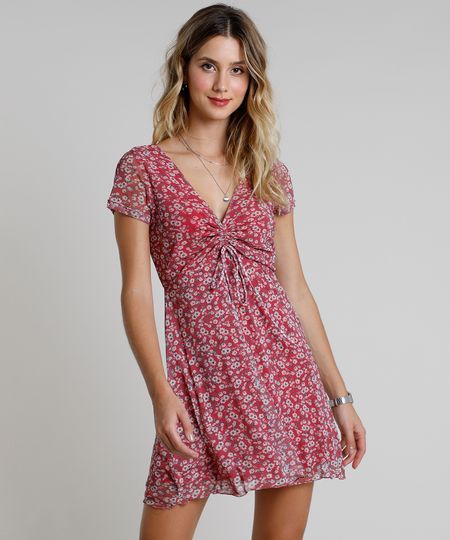 Vestido-Feminino-Curto-em-Tule-Estampado-Floral-com-Amarracao-Manga-Curta-Rosa-Escuro-9886767-Rosa_Escuro_1 Vestido-Feminino-Curto-em-Tule-Estampado-Floral-com-Amarracao-Manga-Curta-Rosa-Escuro-9886767-Rosa_Escuro_1