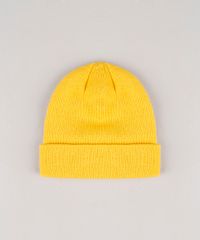 Gorro-Masculino-Basico-em-Trico-Amarela-9801876-Amarelo_1