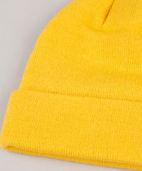 Gorro-Masculino-Basico-em-Trico-Amarela-9801876-Amarelo_3