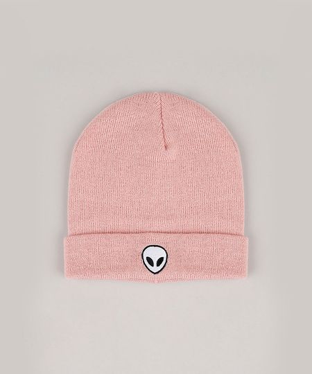 Gorro-Masculino-com-Bordado-Alien-Rosa-9368135-Rosa_1 Gorro-Masculino-com-Bordado-Alien-Rosa-9368135-Rosa_1