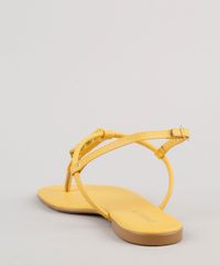 Rasteirinha-Feminina-Oneself-com-Aviamentos-Amarela-9883163-Amarelo_4