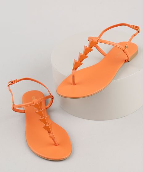Rasteirinha-Feminina-Oneself-com-Aviamentos-Laranja-9883162-Laranja_1
