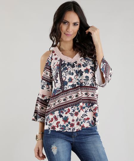 Blusa-Open-Shoulder-Estampada-Floral-Rose-8614195-Rose_1 Blusa-Open-Shoulder-Estampada-Floral-Rose-8614195-Rose_1