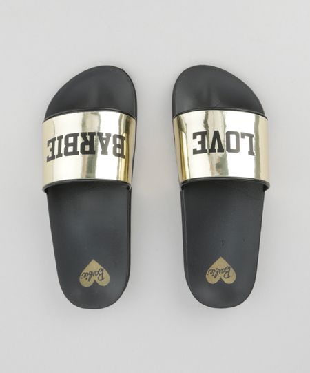Chinelo-Slide-Barbie-Metalizado-Dourado-8634781-Dourado_1