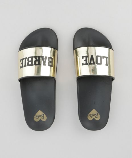 Chinelo-Slide-Barbie-Metalizado-Dourado-8634781-Dourado_1