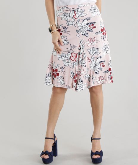Saia-Evase-Estampada-Floral-Rosa-Claro-8600331-Rosa_Claro_1