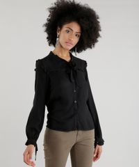 Camisa-com-Laco-e-Babados-Preta-8627630-Preto_1