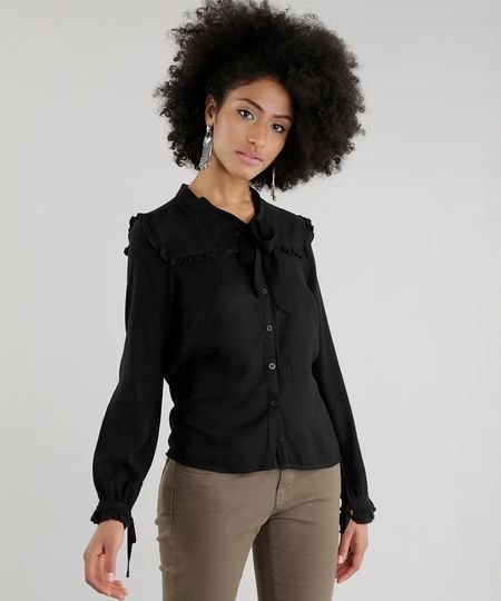 Camisa-com-Laco-e-Babados-Preta-8627630-Preto_1