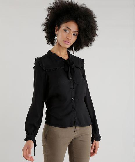 Camisa-com-Laco-e-Babados-Preta-8627630-Preto_1