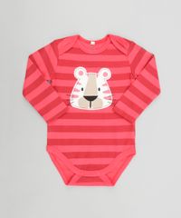 Body-Listrado--Tigre--em-Algodao---Sustentavel-Vermelho-8499694-Vermelho_1