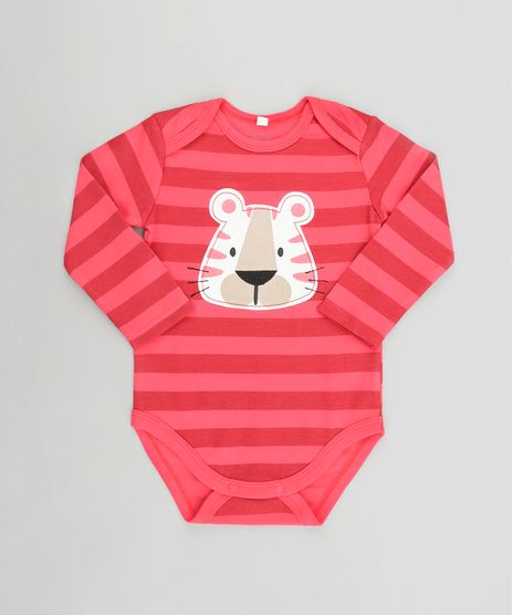 Body-Listrado--Tigre--em-Algodao---Sustentavel-Vermelho-8499694-Vermelho_1