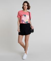 Blusa-Feminina-com-Estampa-Tropical-Manga-Curta-Decote-Redondo-Coral-9861763-Coral_3