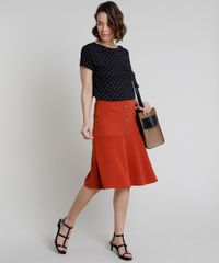 Saia-Feminina-Midi-com-Botoes-e-Recortes--Cobre-9878222-Cobre_3