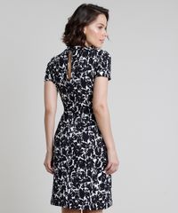 Vestido-Feminino-Curto-Estampado-Floral-Manga-Curta-Gola-Alta-Off-White-9937995-Off_White_2