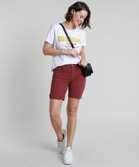 Bermuda-da-Sarja-Feminina-Ciclista-Cintura-Alta-Vermelho-Escuro-9889650-Vermelho_Escuro_3