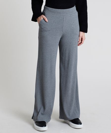 Calca-Feminina-Basica-Pantalona-Cintura-Alta-Canelada-com-Bolsos-Cinza-Mescla-Escuro-9880628-Cinza_Mescla_Escuro_1 Calca-Feminina-Basica-Pantalona-Cintura-Alta-Canelada-com-Bolsos-Cinza-Mescla-Escuro-9880628-Cinza_Mescla_Escuro_1